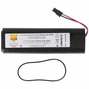 AccuLux HL25EX 3, 7V 5000mAh zseblámpa akku 458.810 HUCA Li-Ion kép