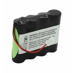 AA Mignon ceruza akkupakk F1x4 4, 8V 1100mAh kábellel és csatlakozóval Blaupunkt HP HFR1100AA NiMH kép