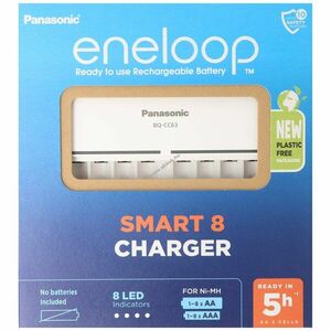 Panasonic 8-fogas gyors töltő NiMH AA AAA 1, 2V kép