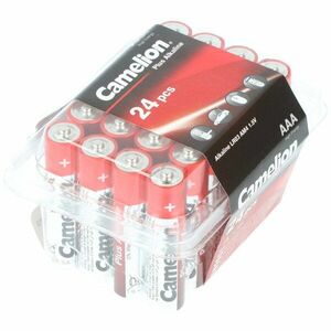 Camelion Plus AAA (mikro) hagyományos elem 24db/csomag praktikus tárolódoboz alkáli kép