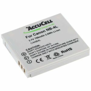 Helyettesítő akku Canon NB-4L 3, 7V 650-750mAh fényképezőgép Li-Ion kép