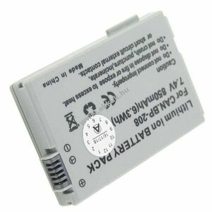 Helyettesítő akku Canon MVX430 MVX450 MVX460 iVIS DC22 BP-208 7, 4V 850mAh videokamera Li-Ion kép