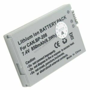 Helyettesítő akku Canon DC20 videokamera 850mAh kép