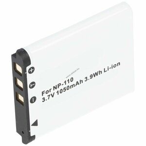 Helyettesítő akku fényképezőgép Casio NP-110 Exilim EX-Z2000 EX-Z2300 3, 6-3, 7V 820-850mAh Li-Ion kép