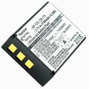 Helyettesítő akku fényképezőgép Fuji NP-85 Sony NP-170 CB-170 3, 7V 1700mAh Li-Ion kép