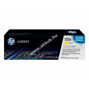 Eredeti HP lézertoner CB542A sárga 1400 oldal nyomtató kép