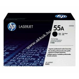 Eredeti HP CE255A lézertoner fekete 6000 oldal nyomtató kép
