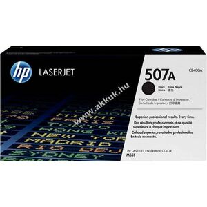 Eredeti HP lézertoner CE400A fekete 5500 oldal nyomtató kép