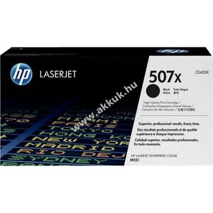 Eredeti HP CE400X lézertoner fekete 11000 oldal nyomtató kép