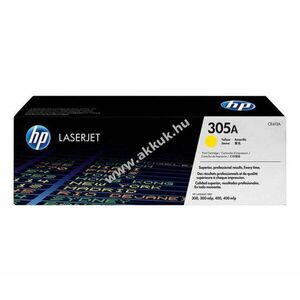 Eredeti HP lézertoner CE412A sárga 2600 oldal nyomtató kép