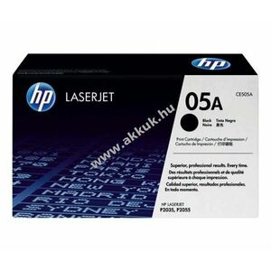 Eredeti HP nyomtató lézertoner CE505A fekete 2300 oldal kép
