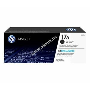 Eredeti HP lézertoner CF217A fekete 1600 oldal nyomtató kép