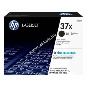 Eredeti HP lézertoner CF237X fekete 25000 oldal nyomtató kép
