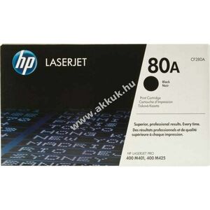 Eredeti HP lézertoner CF280A fekete 2700 oldal nyomtató kép