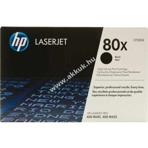 Eredeti HP CF280X lézertoner fekete 6900 oldal nyomtató kép