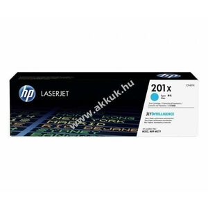 Eredeti HP CF401X cyan lézertoner 2300 oldal nyomtató kép