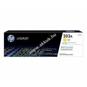 Eredeti HP lézertoner CF542A sárga 1300 oldal nyomtató kép