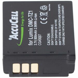 Helyettesítő akku Panasonic Lumix fényképezőgép DMC-TZ3/4/5CGA-S007/007EDMW-BCD103, 7V800mAh Li-ion kép