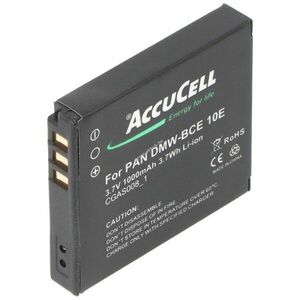 Helyettesítő akku Panasonic VW-VBJ10 CGA-S008 DMW-BCE10 3, 7V 900-1000mAh fényképezőgép Li-Ion kép