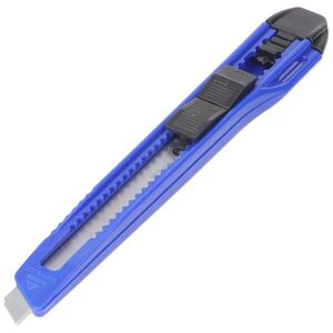 WEDO Ecoline 9mm cutter rögzíthető pengével pengetörővel klipszel kék kép