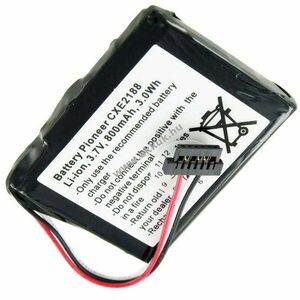 Helyettesítő akku Pioneer CXE2188 AVIC-F320BT 3, 7V 800mAh 338937010176 gps és navigáció Li-Ion kép