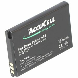 Helyettesítő akku mobiltelefon Doro Primo 413 RCB413 3, 7V 1200mAh Li-Ion kép