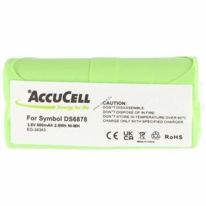Helyettesítő akku Symbol DS6878 3, 6V 700-800mAh kábellel és csatlakozóval NiMH kép