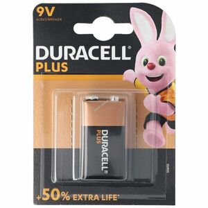 Duracell Plus 9V 6LR61 1db/csomag hagyományos elem alkáli kép