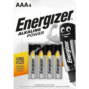 Energizer AAA (LR03, mikro) hagyományos elem 1, 5V 4db/csomag alkáli kép