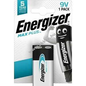 Energizer Max Plus 9V 6LR61 hagyományos elem 1db/csomag alkáli kép