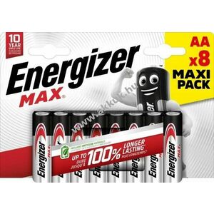 Energizer hagyományos elem AA Mignon ceruza LR06 1.5V 8db/csomag alkáli kép