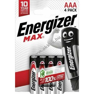 Energizer LR03 AAA 1.5V 4db/csomag hagyományos elem alkáli kép