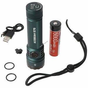 AceBeam E75 zseblámpa akkuval 21700 5000mAh Li-Ion kép