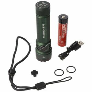 AceBeam E75 zseblámpa zöld 4500lm 6500K 21700 5000mAh akku Li-Ion kép