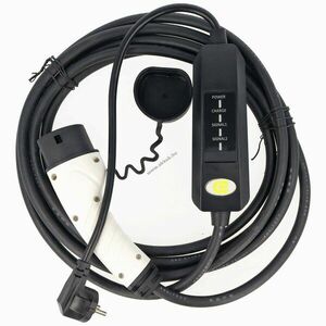 Töltőkábel Schuko dugó Typ2 Mode2 230V 13A 1-fázis 3kW 6m 1, 79kg IP54 kép