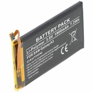 Helyettesítő akku Samsung Galaxy A3 EB-BA300ABE 3, 8V 1900mAh mobiltelefon kép