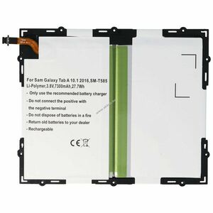 Helyettesítő akku Samsung EB-BT585ABA Galaxy Tab A 10.1 M-T585 SM-T585C SM-T585M tablet 3, 8V 7300mAh kép