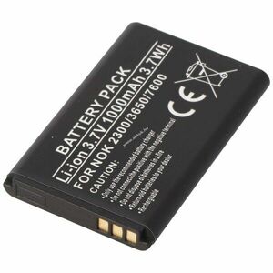Helyettesítő akku Nokia mobiltelefon 2300/3650/7600 3, 7V 1000mAh 3, 7Wh Li-Ion kép