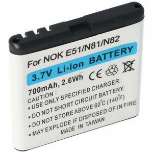 Helyettesítő akku Nokia BP-6MT 3, 7V 1000mAh mobiltelefon Li-Ion kép
