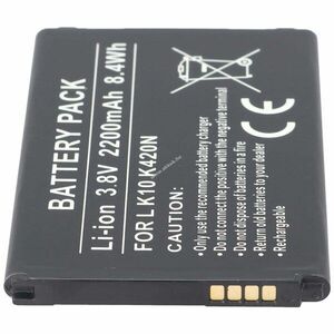 Helyettesítő akku LG BL-45A1H EAC63158301 3, 8V 2200mAh mobiltelefon Li-Ion kép