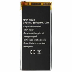 Helyettesítő akku mobiltelefon LG X Power 3, 85V 4100mAh EAC63358901 BL-T24 Li-Polymer kép