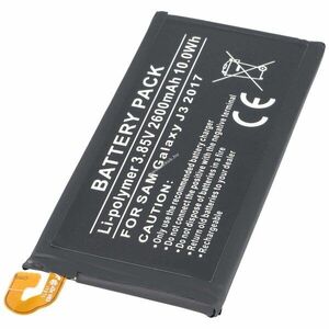 Helyettesítő akku Samsung Galaxy J3 2017 EB-BJ330ABE 3, 85V 2600mAh mobiltelefon Li-Polymer kép
