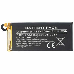 Helyettesítő akku Samsung Galaxy J5 2017 EB-BJ530ABE 3, 85V 3000mAh mobiltelefon Li-Polymer kép