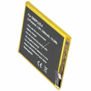 Helyettesítő akku ONEPLUS 6 mobiltelefon 3, 8V 3200mAh 12, 2Wh beépített Li-Polymer kép