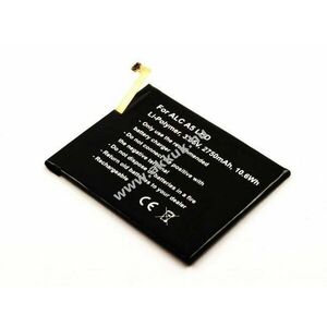 Helyettesítő akku Alcatel A5 LED mobiltelefon TLp027AJ 3, 85V 2750mAh 10, 6Wh beépített Li-Polymer kép