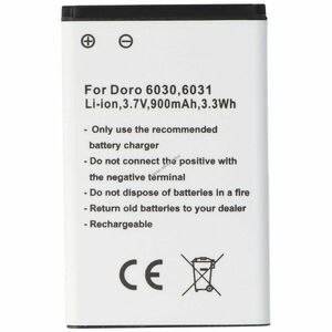 Helyettesítő akku Doro 6030/6031 mobiltelefon 3, 7V 900mAh Li-Ion kép