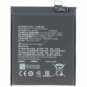 Helyettesítő akku ONEPLUS 6T mobiltelefon 3, 85V 3700mAh 14, 2Wh beépített, szerszám nélkül Li-Polymer kép