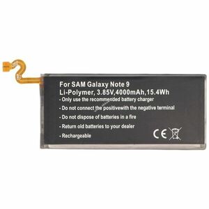 Helyettesítő akku Samsung Galaxy Note 9 mobiltelefon 3, 85V 4000mAh 15, 4Wh szerszám nélkül Li-Polymer kép