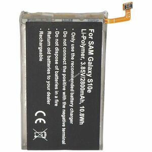 Helyettesítő akku Samsung Galaxy S10e EB-BG970ABU 3, 85V 2800mAh beépített mobiltelefon Li-Polymer kép