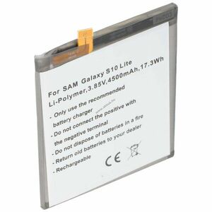 Helyettesítő akku Samsung Galaxy S10Lite mobiltelefon 3, 85V 4500mAhEB-BA907ABY GH82-21673ALi-Polymer kép